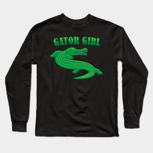 Gator Girl Alligator Love Reptile Long Sleeve T-Shirt